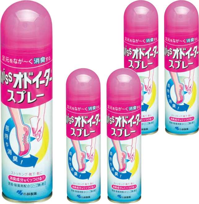 KOBAYASHI 小林製藥 足部消臭噴霧, 150ml, 5瓶, 1入