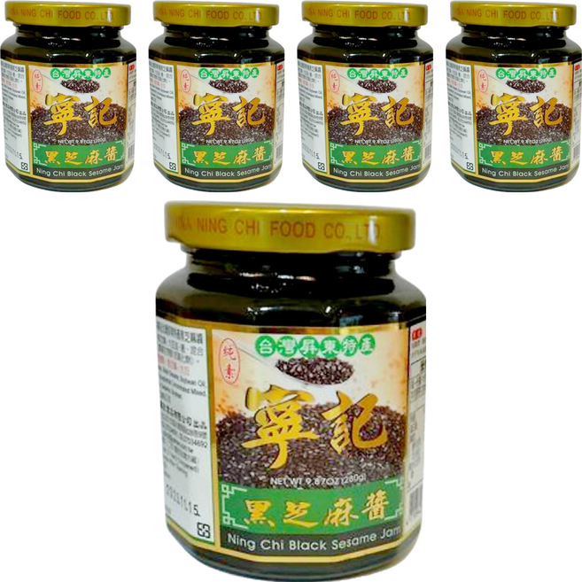 寧記 黑芝麻醬, 280g, 5罐