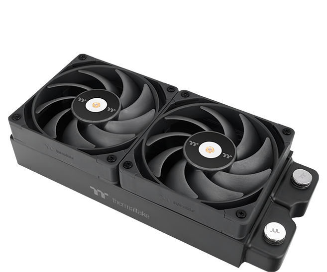 thermaltake 曜越 TOUGHFAN 12 Pro 高風壓靜音風扇, CL-F159-PL12BL-A, 黑色, 2個