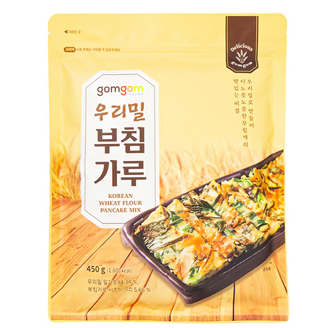 gomgom 韓國小麥煎餅粉, 1包, 450g