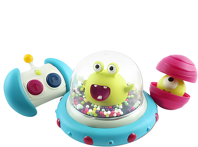 B.toys 迴轉遙控車, 呱呱撞火星 藍色 + 綠色 + 粉色, 1個