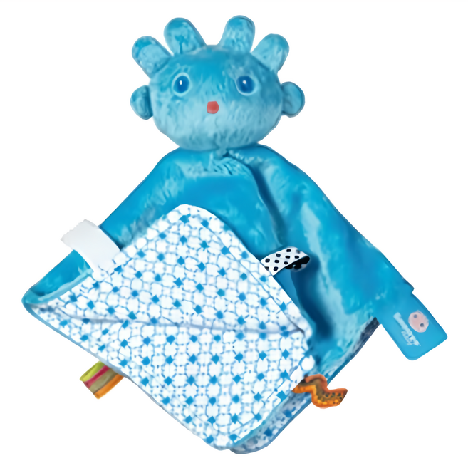 Snoozebaby 寶寶安撫布標玩偶, Zeb藍, 1個