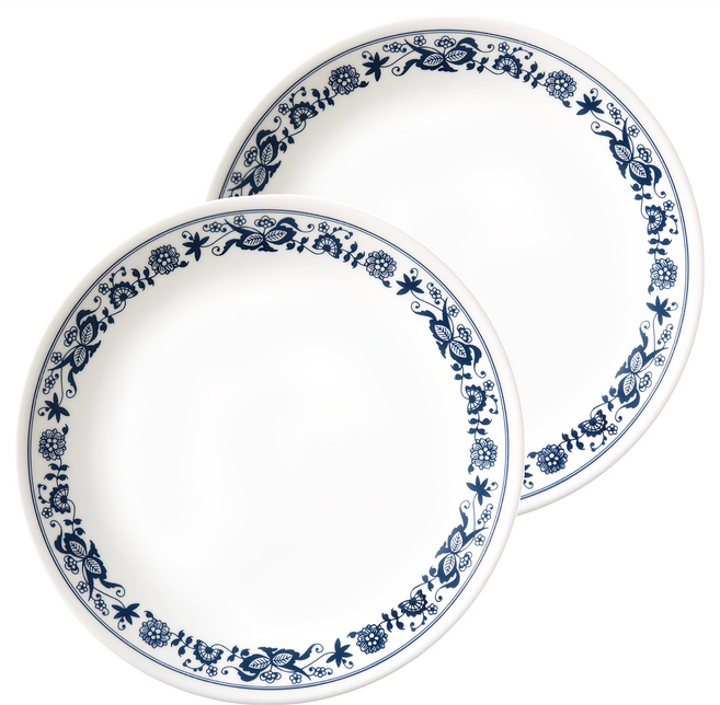 Corelle Brands 康寧餐具 印花圓盤組, 2個, 圓盤2入, 藍色