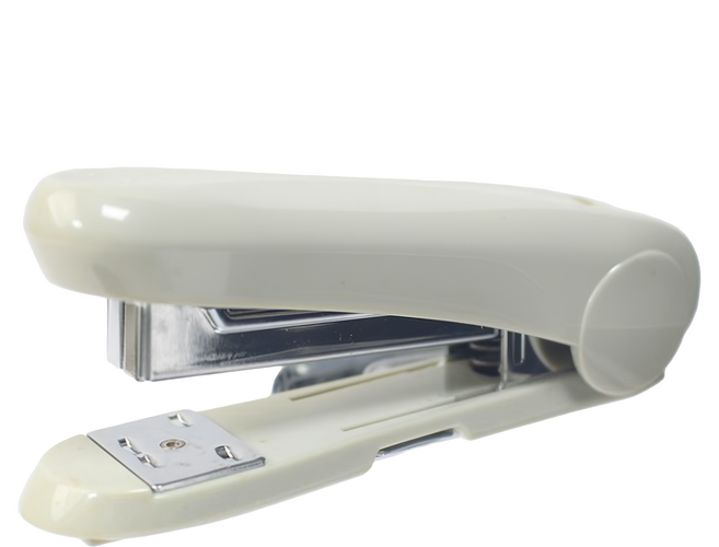 MAX 美克司 新型釘書機 HD-50R 人體工學設計 附除釘器, 灰色, 1個