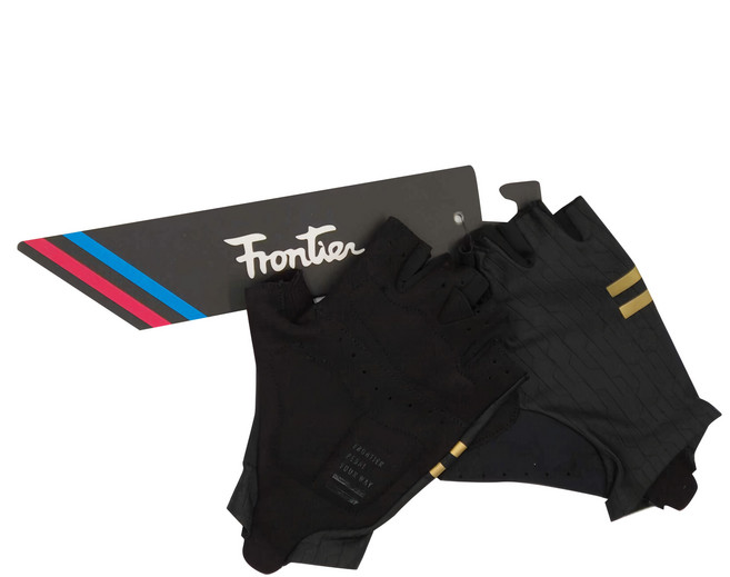 Frontier Trends Mitts 型格半指手套, 黑金, 1雙