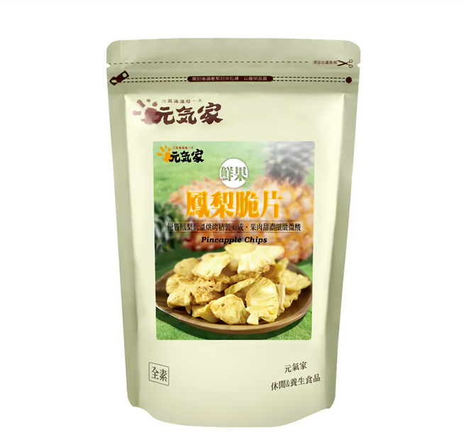 元氣家 鳳梨脆片, 100g, 1包