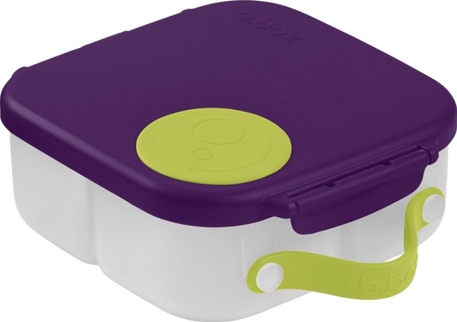 b.box 迷你野餐便當盒 1L容量 澳洲設計 適用年齡3歲以上, 葡萄紫, 便當盒, 1個
