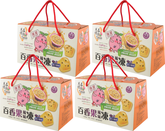 Taiwan 風情名物 埔里百香果風味凍, 1kg, 4盒