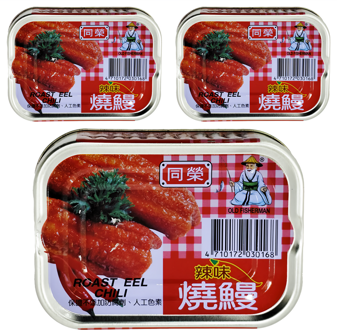 同榮 辣味紅燒鰻, 100g, 3罐