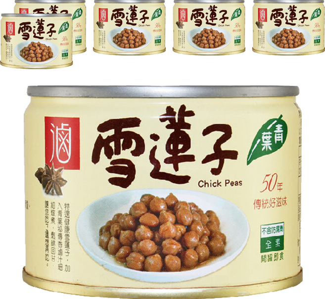 青葉 滷雪蓮子, 170g, 6罐