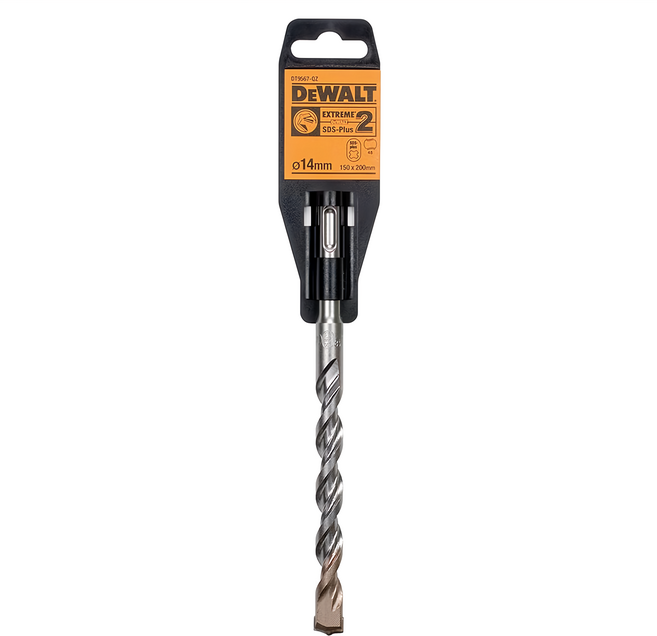 dewalt 得偉 14.0x200 四溝二刃水泥鑽頭 dt9567-qz, 1入