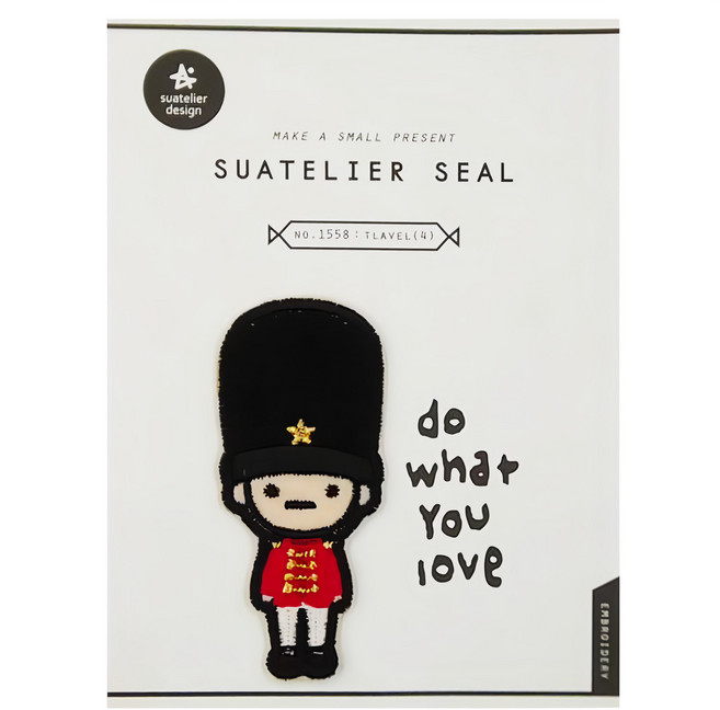 suatelier design JR刺繡貼 TRAVEL(4), 刺繡貼紙 多色, 1個