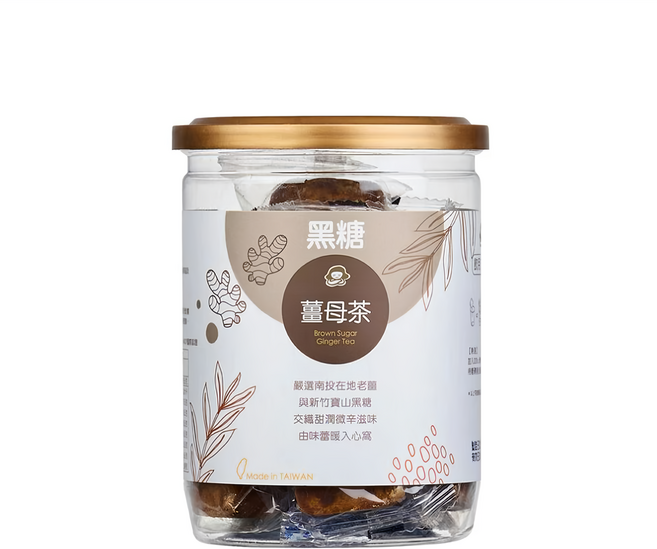 蜜思朵 黑糖薑母茶 嚴選南投老薑與新竹寶山黑糖, 17g, 12入, 1罐