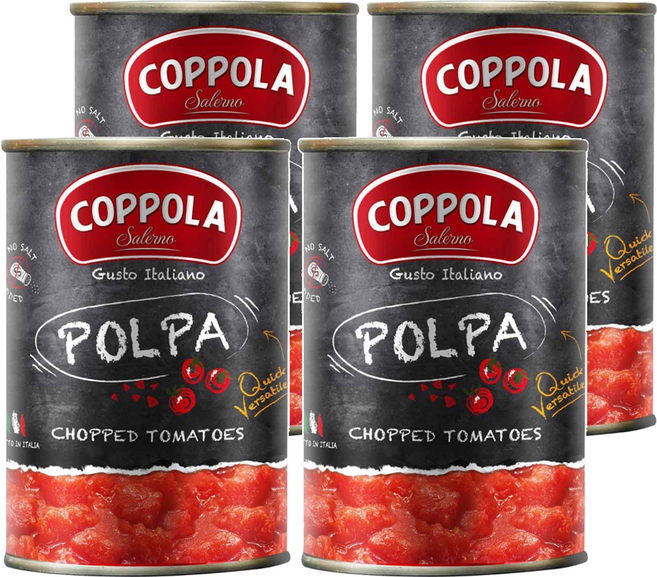 COPPOLA 柯波拉 切丁番茄, 2.5kg, 4罐