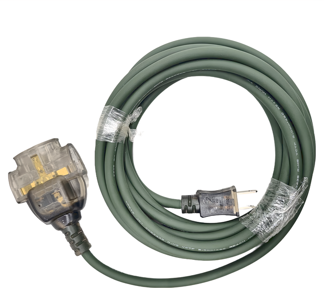 FONG HUA 崶華 軍綠C型 動力線 附過載2.0 x 2C 2G-5M, 5m, 軍綠色, 1條