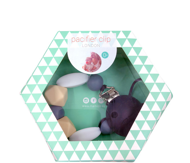 mamiBB 固齒奶嘴夾鏈, London, 1個