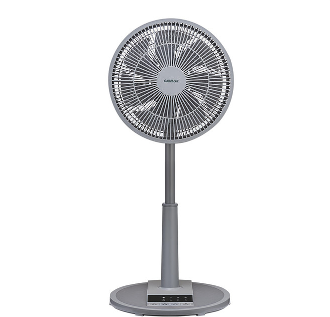 SANLUX 台灣三洋 12吋微電腦自然風遙控立扇 灰色, EF-T12AJ2