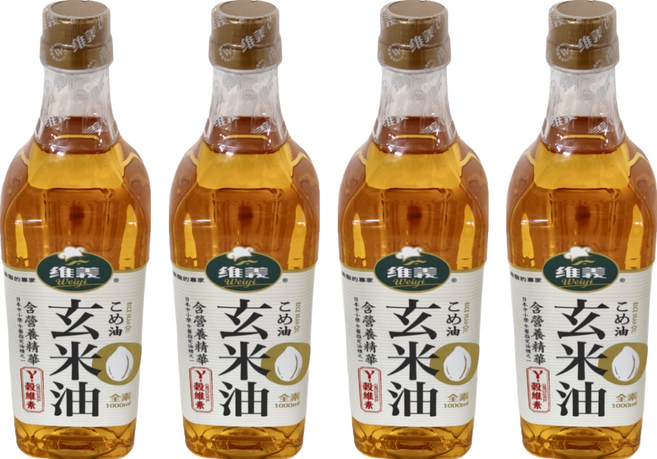 維義 玄米油, 1L, 4瓶