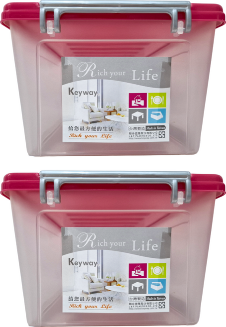 KEYWAY 聯府 掀蓋整理箱, 顏色隨機, 2個