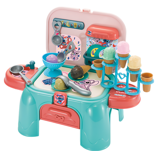 StitcH 2合1冰淇淋店 建議年齡3歲以上, 史迪奇 藍綠色, 1組