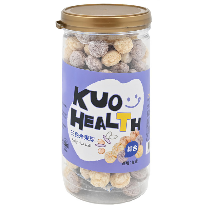 郭老師 三色米果球 8個月以上, 1罐, 40g, 綜合