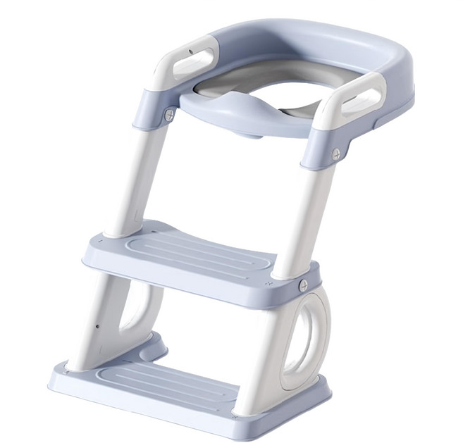 階梯馬桶 三角拱形結構 安全踩踏有效支撐 可當腳踏凳 洗手台墊高 1-10歲適用, 藍色, 1個