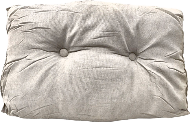 好物良品 日式簡約三角形床頭腰背靠枕 - 單人床 棉, 淺灰銀色