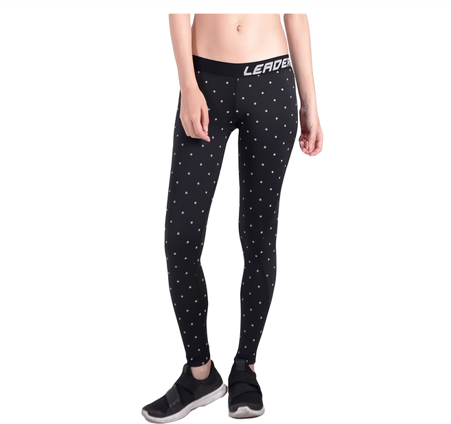 LEADER X 女款DotFit運動壓縮緊身褲