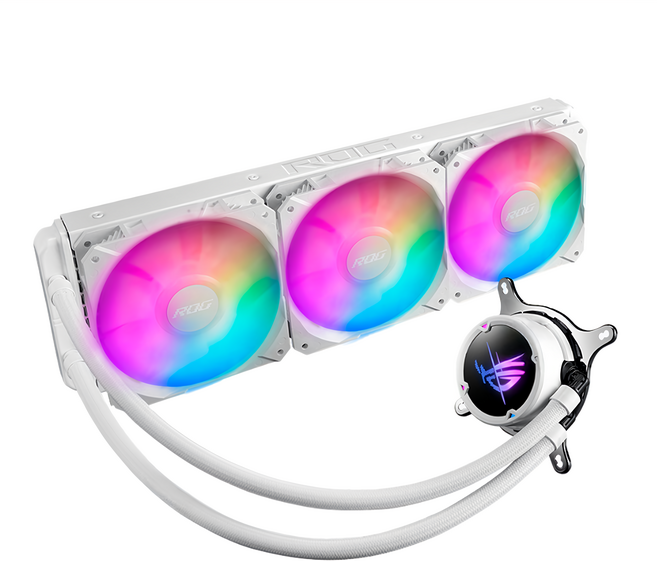 ASUS 華碩 ROG STRIX LC II 360 ARGB WHITE EDITION 白龍二代 水冷散熱器, 白色, 1個