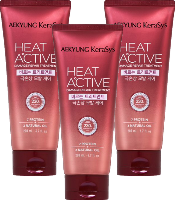 KERASYS 可瑞絲 Heat Active 熱活極度損傷吹整精華, 200ml, 3條