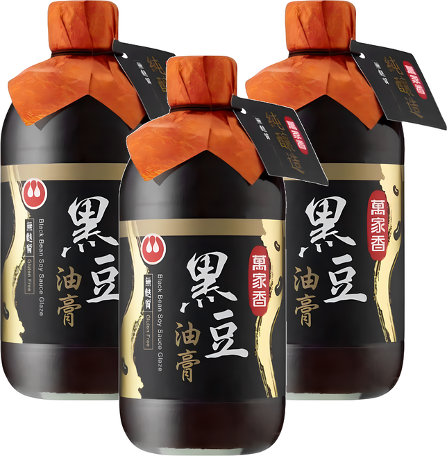 萬家香 黑豆油膏, 510g, 3瓶
