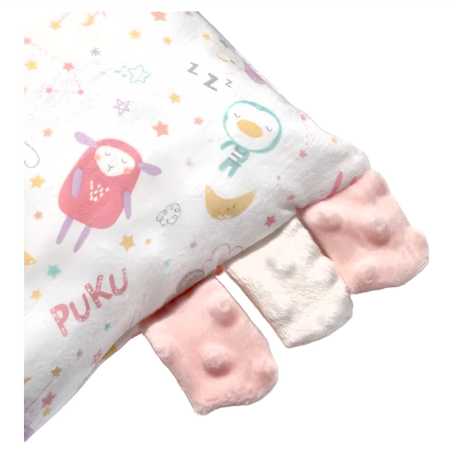 PUKU 藍色企鵝 Sleepy軟軟安撫Q抱枕 舒適安撫 幫助寶寶感官發展, 粉色