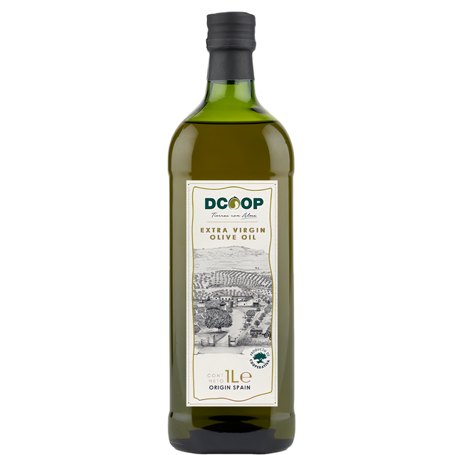 Dcoop 特級初榨橄欖油 西班牙原裝進口 冷壓榨取, 1瓶, 1L