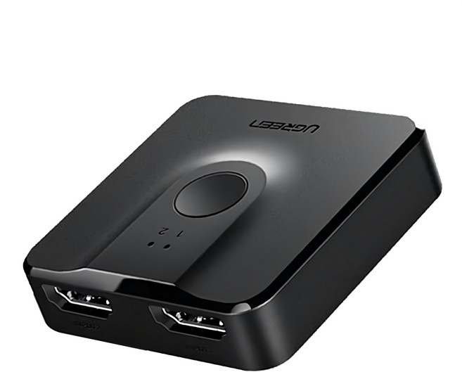 UGREEN 綠聯 HDMI切換器 二進一出/一進二出, Black, 1個