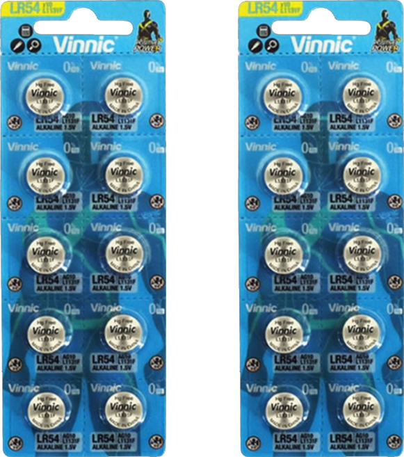 Vinnic AG10/L1131F電池, 10顆, 2組