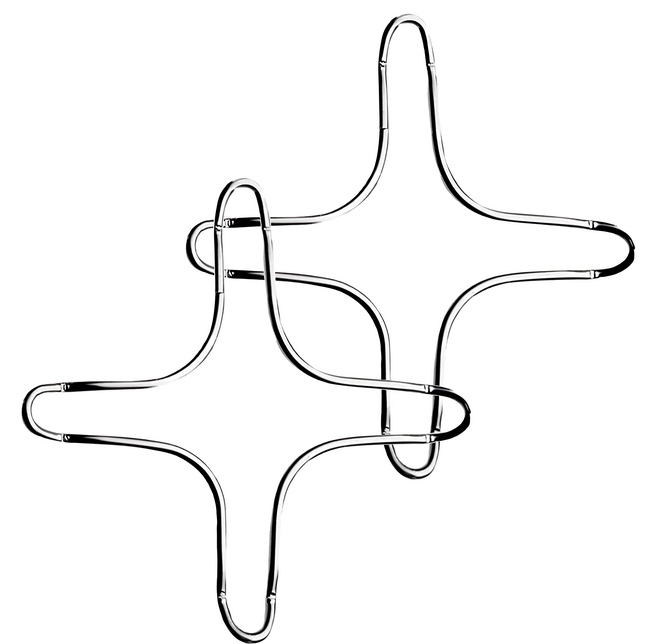 GHIDINI 瓦斯爐具輔助架 Set 2個 鋼鐵材質, 1組