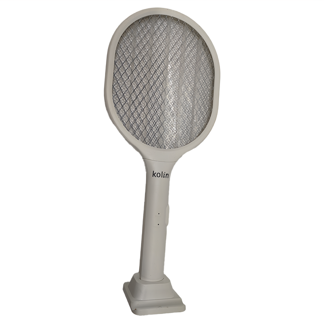 Kolin 歌林 二合一電蚊拍 280g, 白色 + 灰色