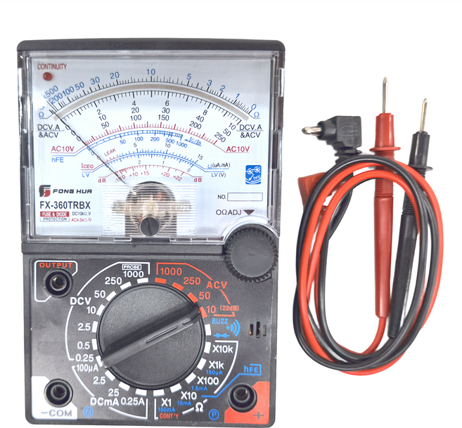 FONG HUA 崶華 指針型三用電錶 FX-360TRBX, 1入