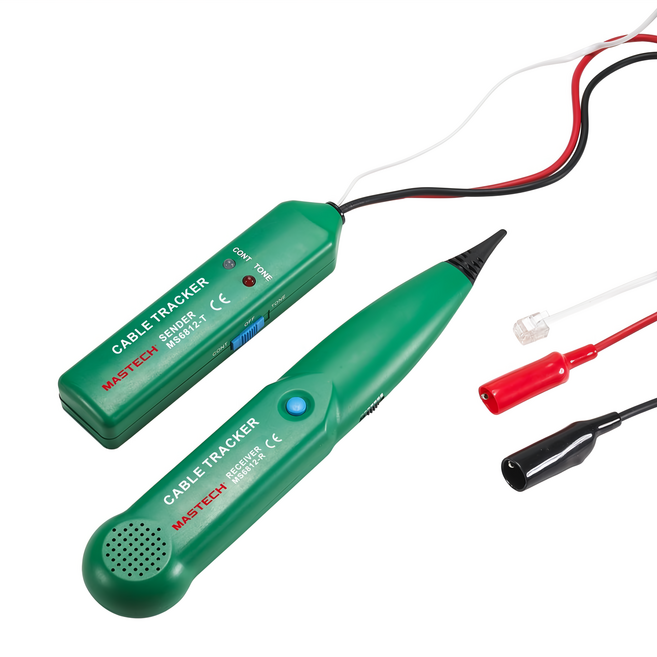 MASTECH 邁世 電話線網絡電纜測試儀跟踪儀 MS6812A, 1個
