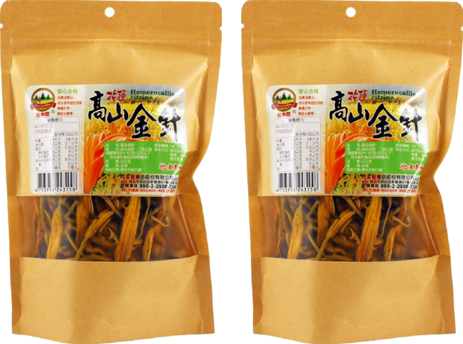 WON LAI WON 旺來旺 高山金針, 50g, 2包