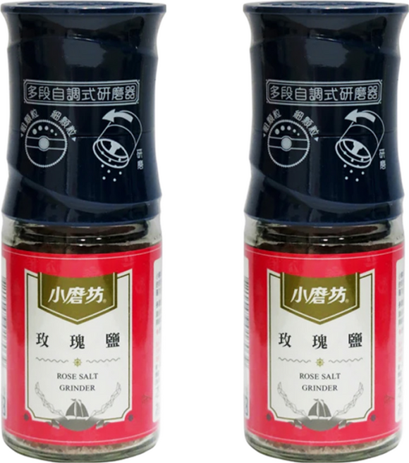 小磨坊 玫瑰鹽, 78g, 2罐
