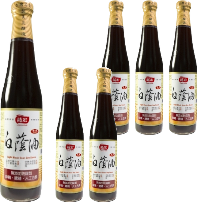 龍宏 白蔭油, 420ml, 6瓶