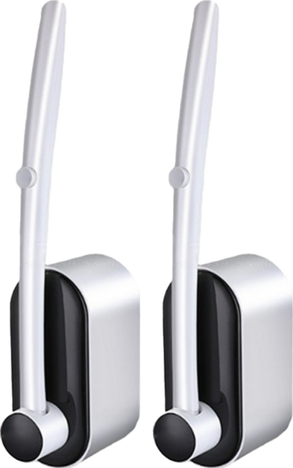 拋棄式壁掛馬桶刷套裝 一次性馬桶刷 42.5 x 8cm, 黑色, 2組