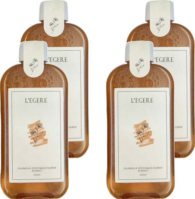 L'EGERE 金盞花舒緩原液精露 即時舒緩 安撫敏弱不適 調理肌膚 強化肌膚防禦力, 220ml, 4瓶