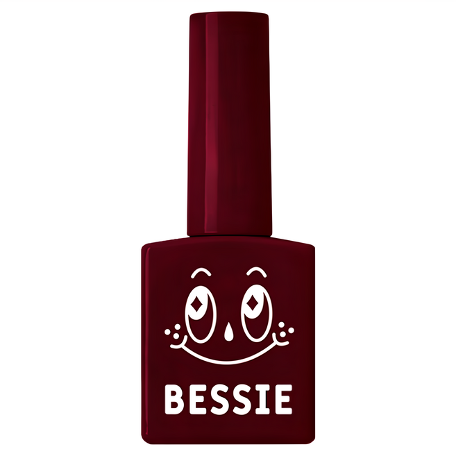 BESSIE 七彩系列 美甲凝膠, R06 深紅色, 11ml, 1瓶