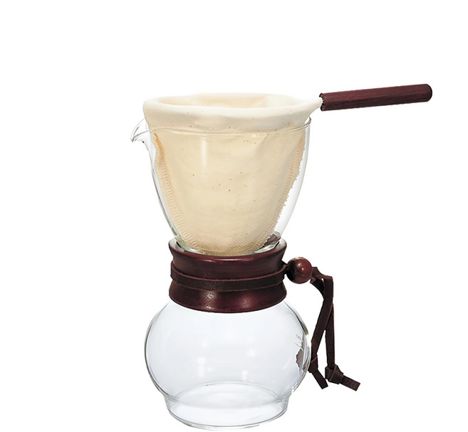 HARIO 好璃奧 濾布1-2杯手沖壺 DPW-1, 240ml, 1個, 濾布 + 手沖壺