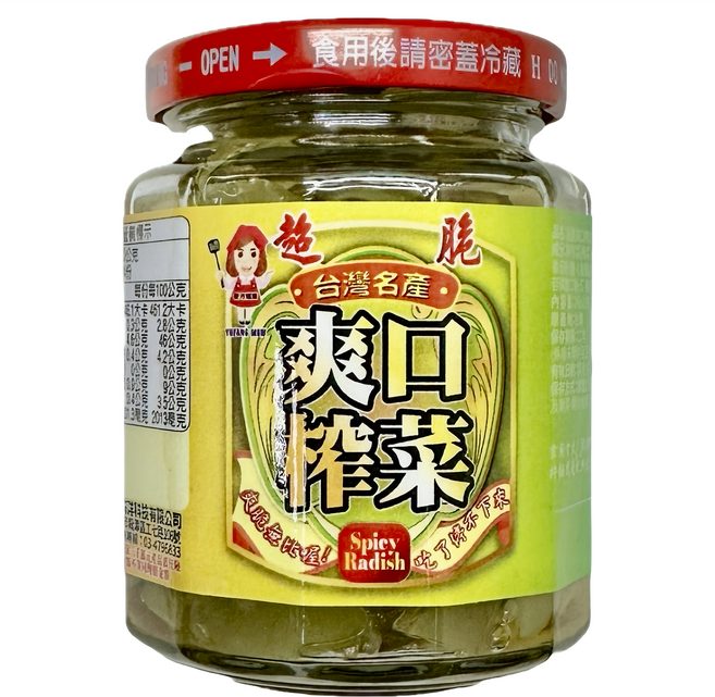 譽方媽媽 超爽口榨菜, 240g, 1罐