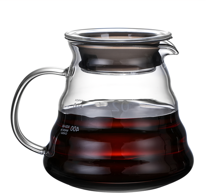 AHOYE 加厚玻璃美式咖啡壺 14 x 13 x 13cm, p01_0523343, 600ml, 1個
