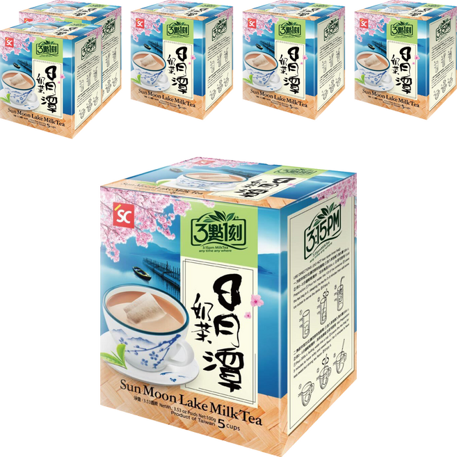 3點1刻 世界風情 日月潭奶茶, 20g, 5包, 6盒