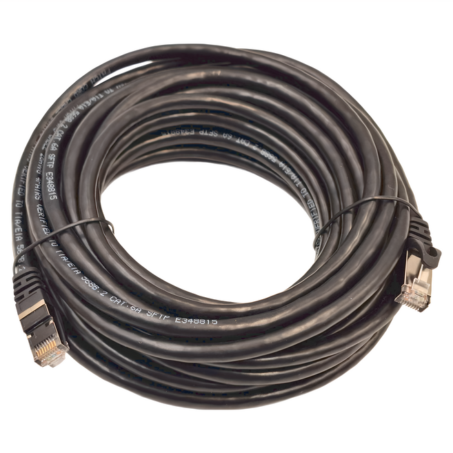 POLYWELL 寶利威爾 CAT6A 高速網路線 10Gbps RJ45 福祿克認證 PW15-W58-P100, 10m, 黑色, 1條